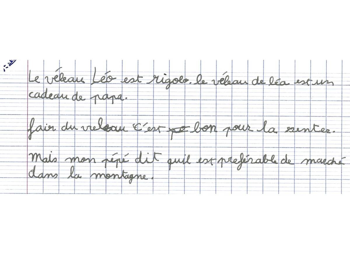 Amelioration lisibilite et tenue de ligne ecriture enfant